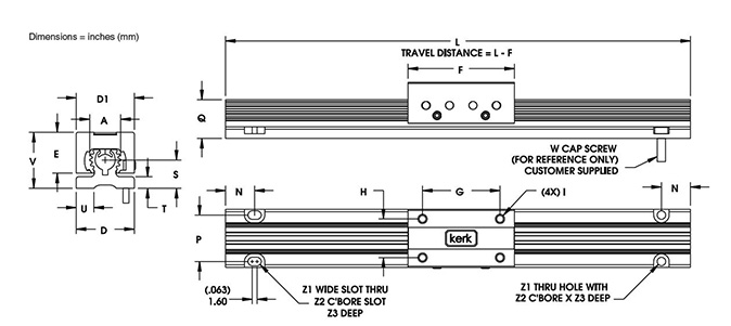 RGS04 Guide Only Dimensional Drawing