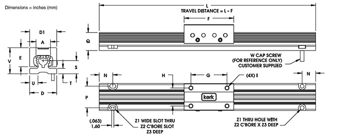 RGS10 Guide Only Dimensional Drawing